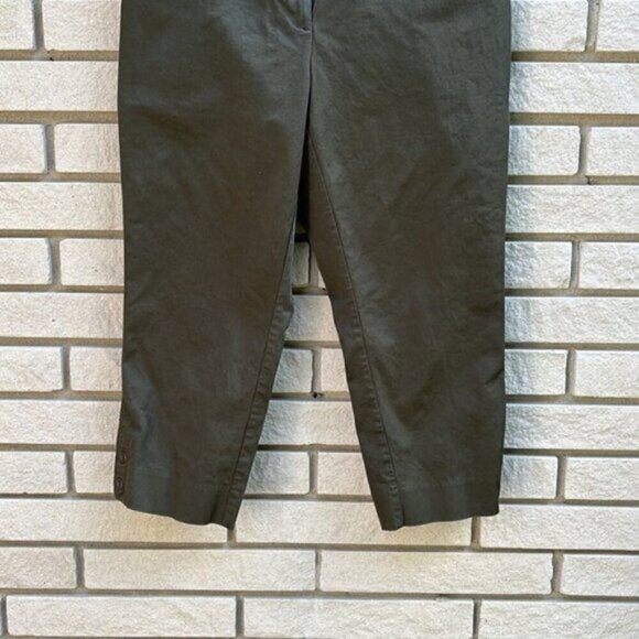 Northern Reflections Dark Green Town Fit Cropped Pants Sz 10 - Picture 5 of 10